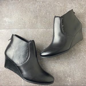 Jack Rogers 'Emery' Black Wedge Bootie Size 8M